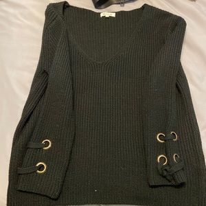 Miracle black knit sweater, S/M